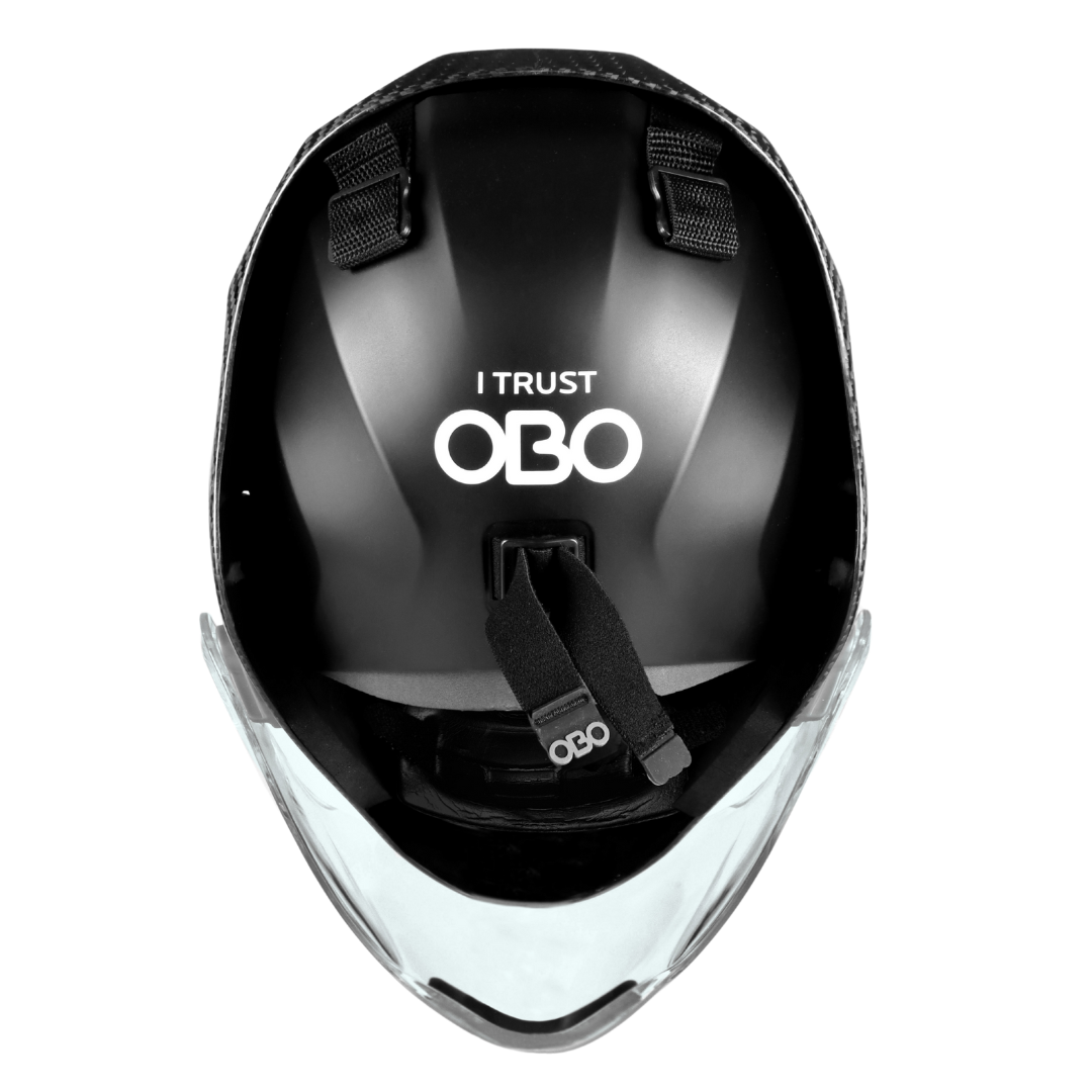 CARBON Helmet BLACK with Throat Guard