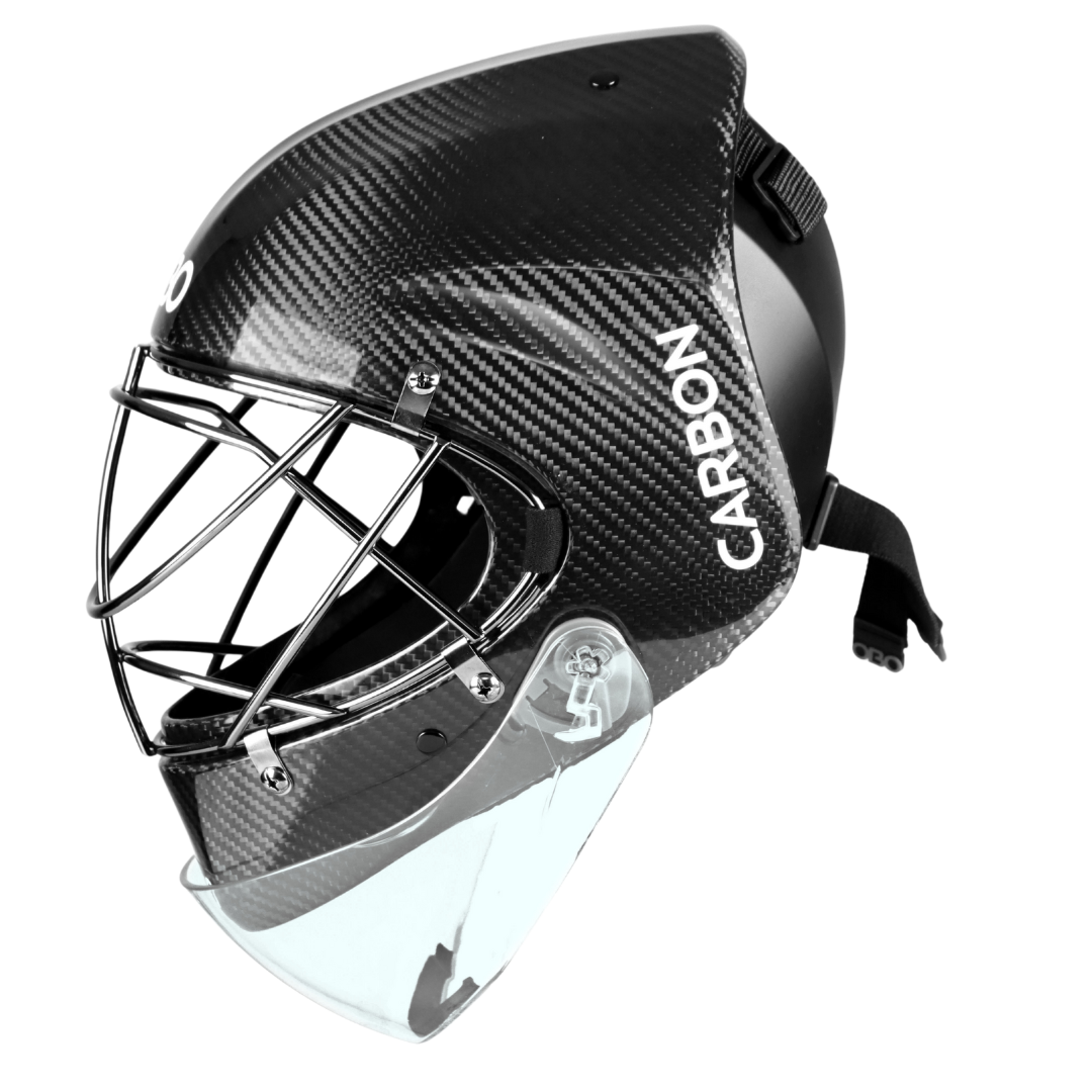 CARBON Helmet BLACK with Throat Guard