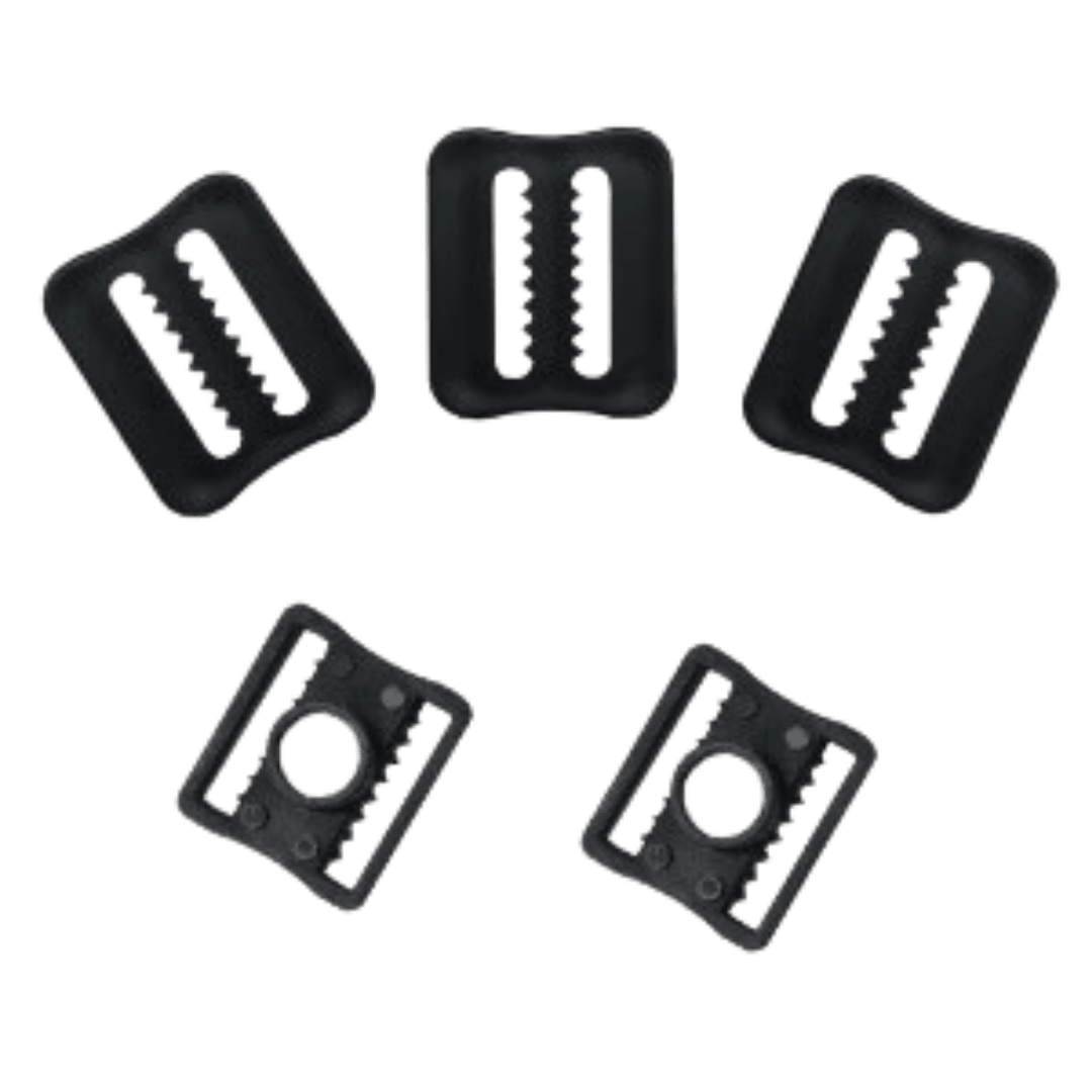 OBO | OBO CK/FG/PE Helmet Plastic Buckle Fittings | CK/FG/PE Helmet Plastic Buckle Fittings - Black | Total Hockey