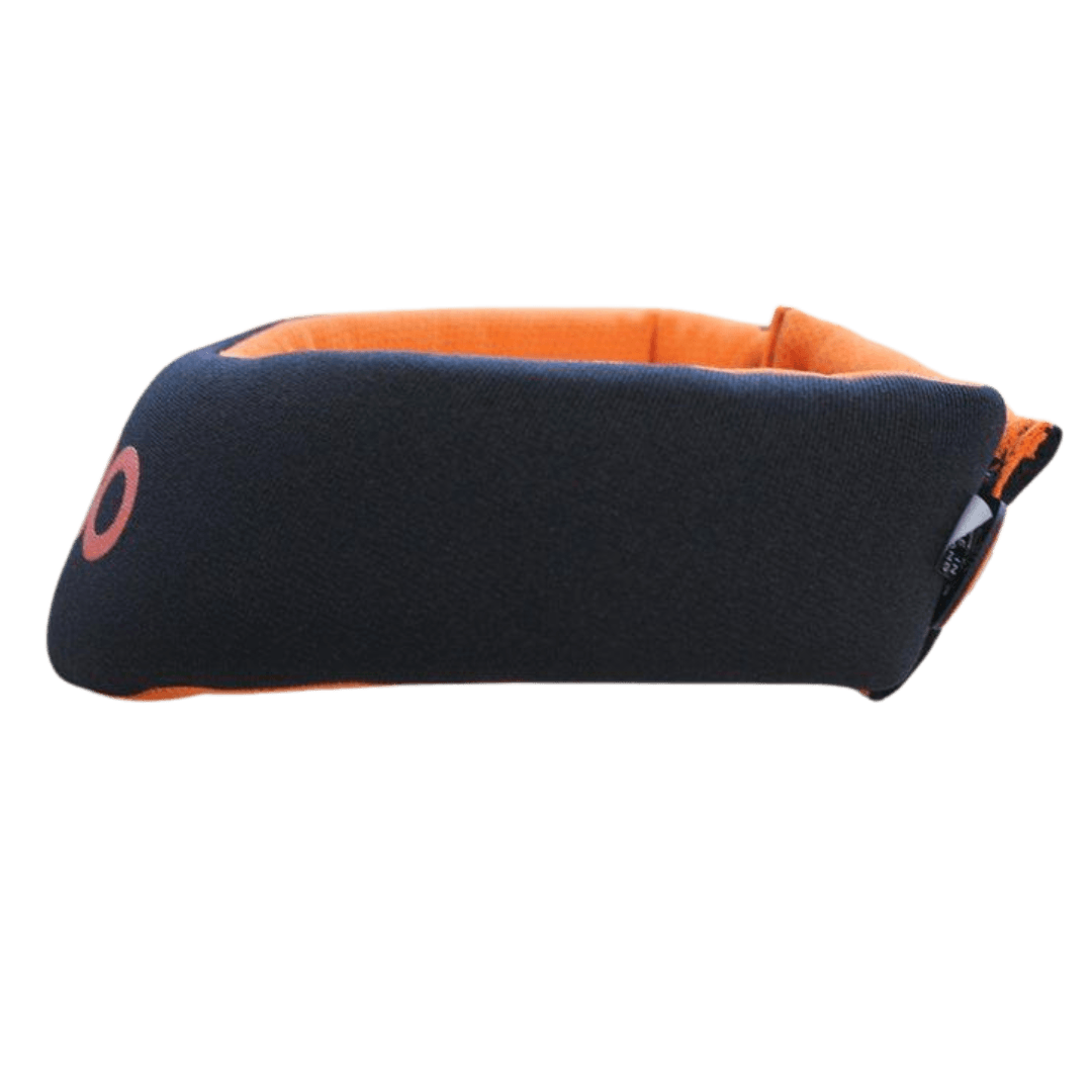 OBO | OBO CLOUD Throat Guard Black | CLOUD Throat Guard Black - Black/Orange / One Size | Total Hockey