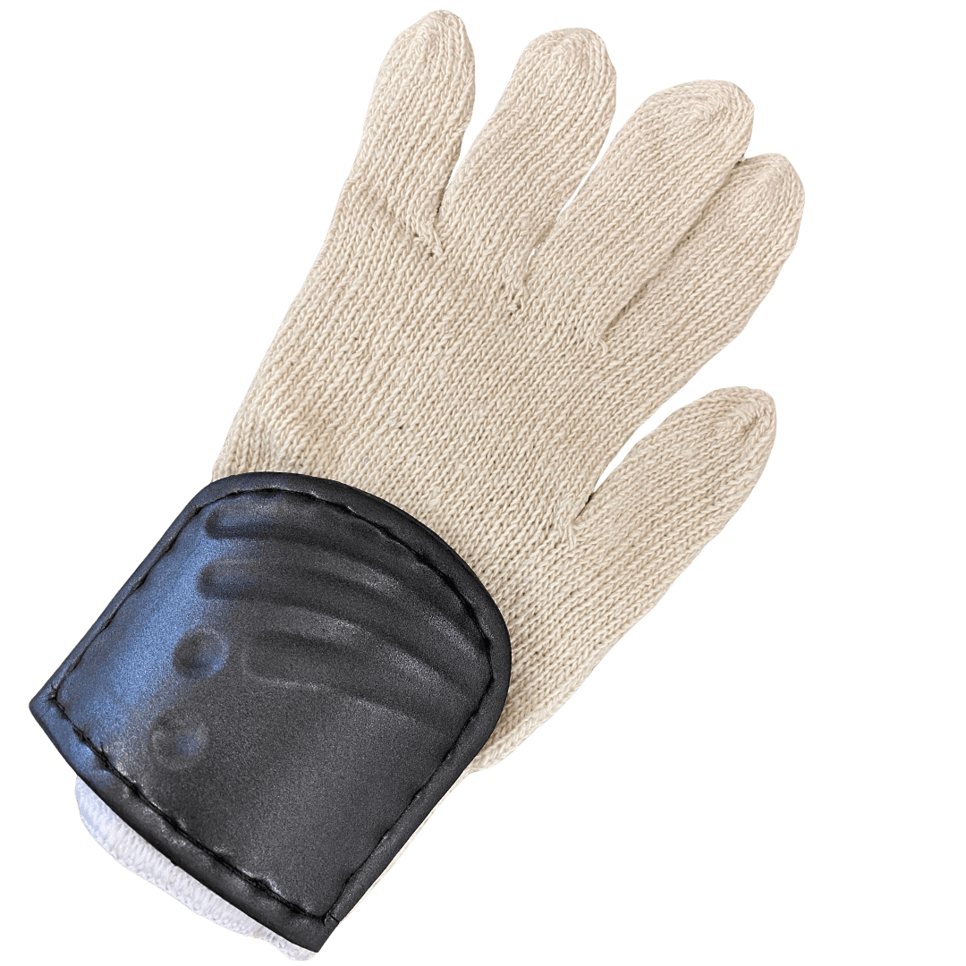 OBO | OBO Cotton Left Hand Inner Glove with Pad | Cotton Left Hand Inner Glove with Pad - Black / One Size | Total Hockey