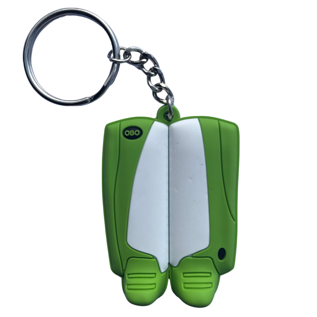 OBO | OBO OBO Key Rings | OBO Key Rings - Green Wing / White | Total Hockey