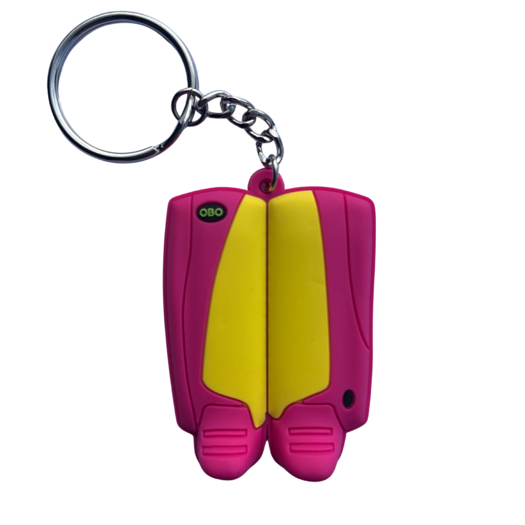OBO | OBO OBO Key Rings | OBO Key Rings - Pink Wing / Yellow | Total Hockey