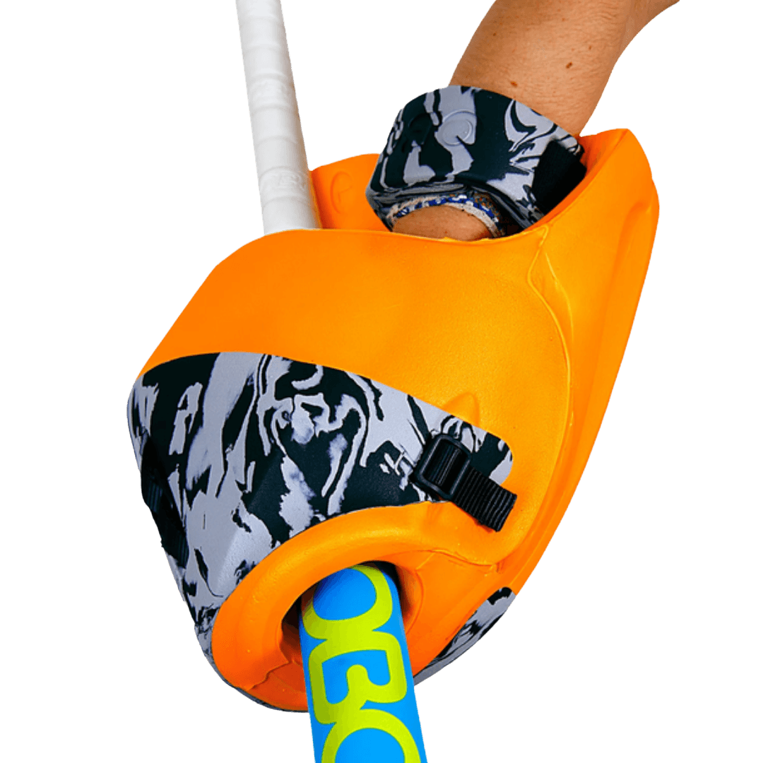 OBO | OBO ROBO PLUS Hand Protector Right Orange | ROBO PLUS Hand Protector Right Orange - Orange / Medium | Total Hockey