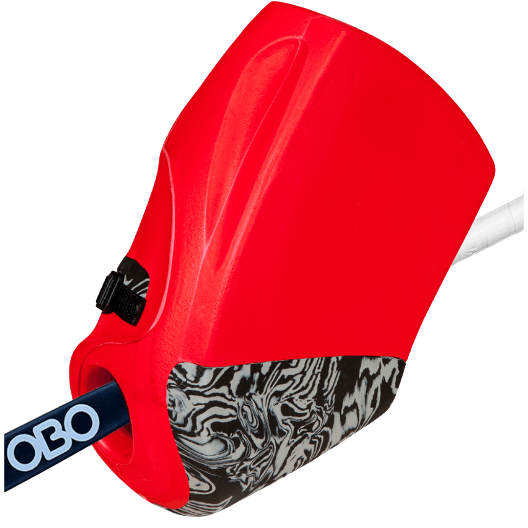 OBO | OBO ROBO PLUS Hand Protector Right Red | ROBO PLUS Hand Protector Right Red - Red / Medium | Total Hockey