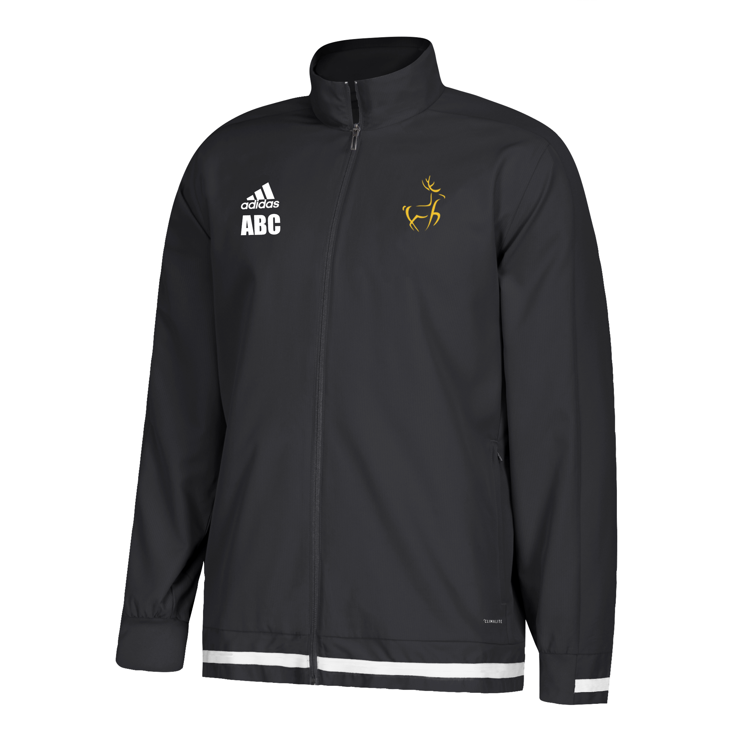 FEHC Adidas T-19 BLACK Track top | The Hockey Centre