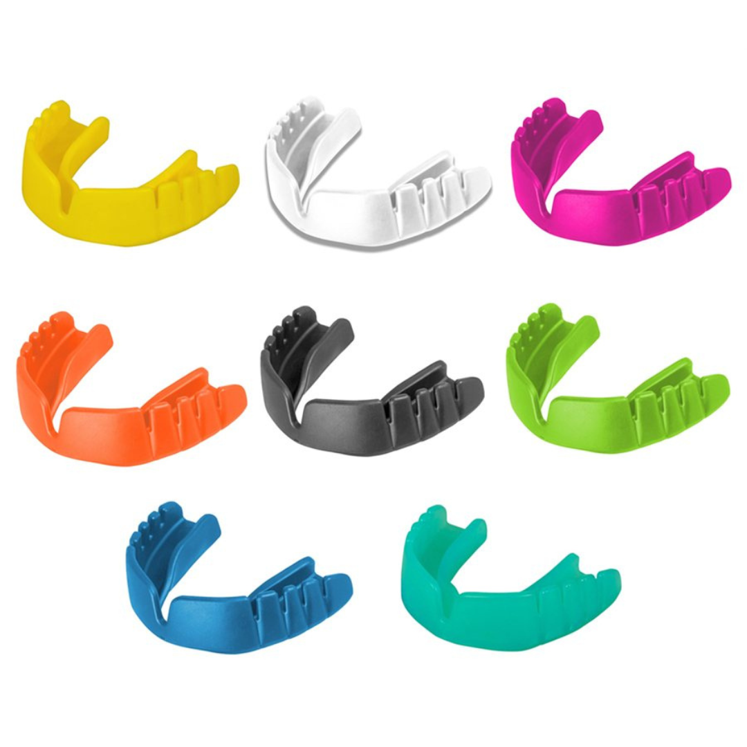 OPRO Snap-Fit Mouthguard For Rugby, Hockey, Boxing - No Boiling Needed, Mint Flavor, Regular Size