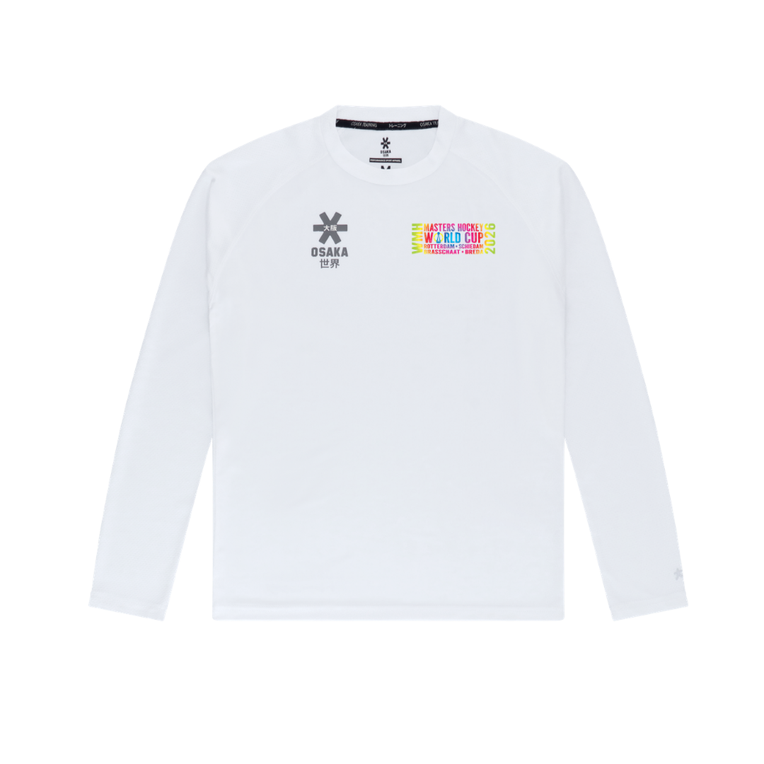 Masters World Cup 2026 OSAKA Mens Training Long Sleeve White