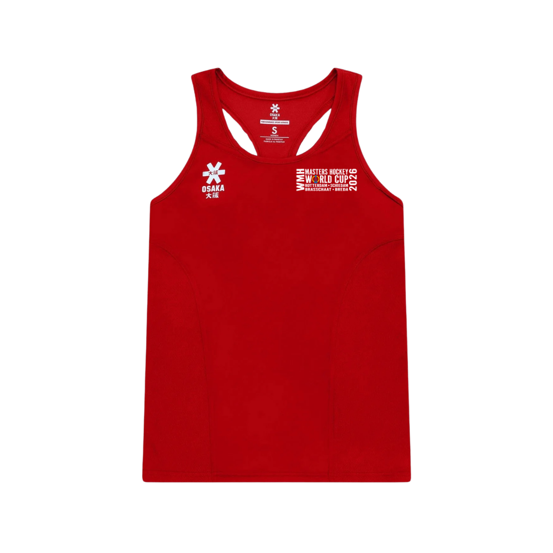 Masters World Cup 2026 OSAKA Ladies Singlet Red