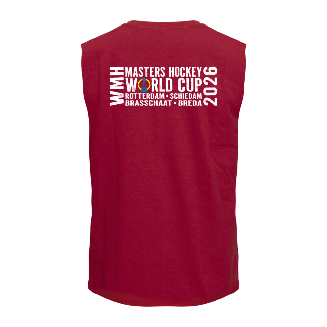 Masters World Cup 2026 NSC Event Sleeveless Red