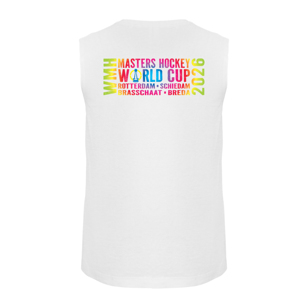 Masters World Cup 2026 NSC Event Sleeveless White