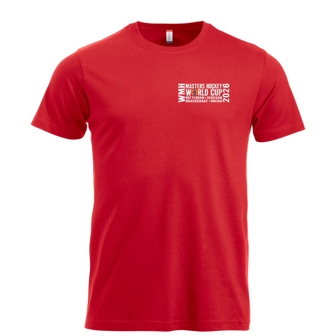 Masters World Cup 2026 Event Tee Red