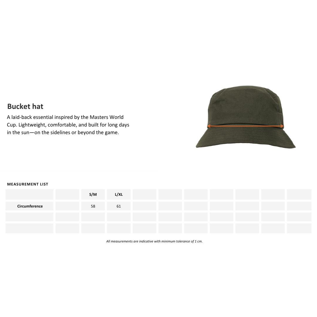 Masters World Cup 2026 Event Bucket White