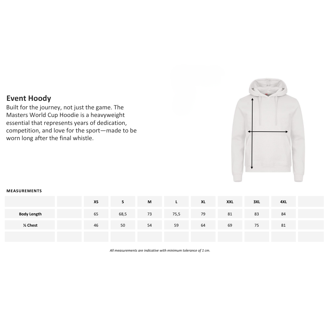 Masters World Cup 2026 Event Hoody Black
