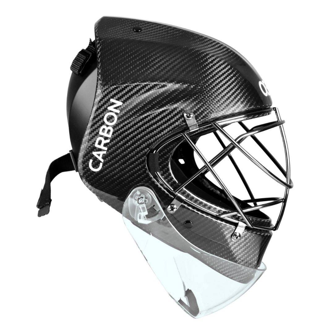 CARBON Helmet BLACK with Throat Guard