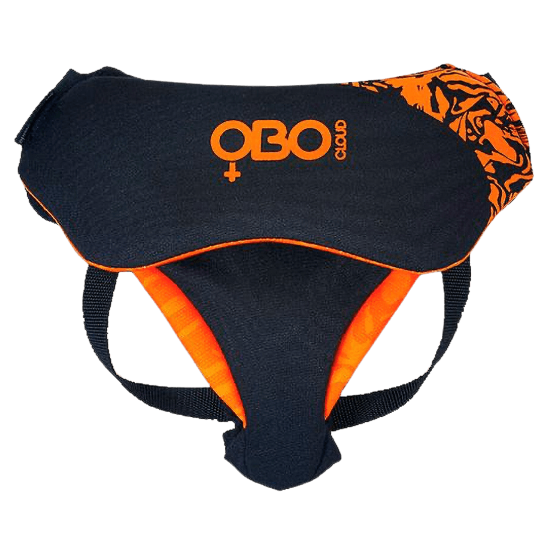 OBO | OBO CLOUD Guard Female Pelvic | CLOUD Guard Female Pelvic - Black/Orange / One Size | Total Hockey