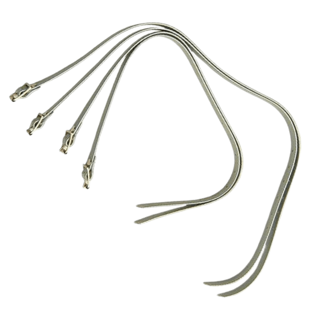 OBO | OBO Front Kicker Straps | Front Kicker Straps - Silver / Set | Total Hockey