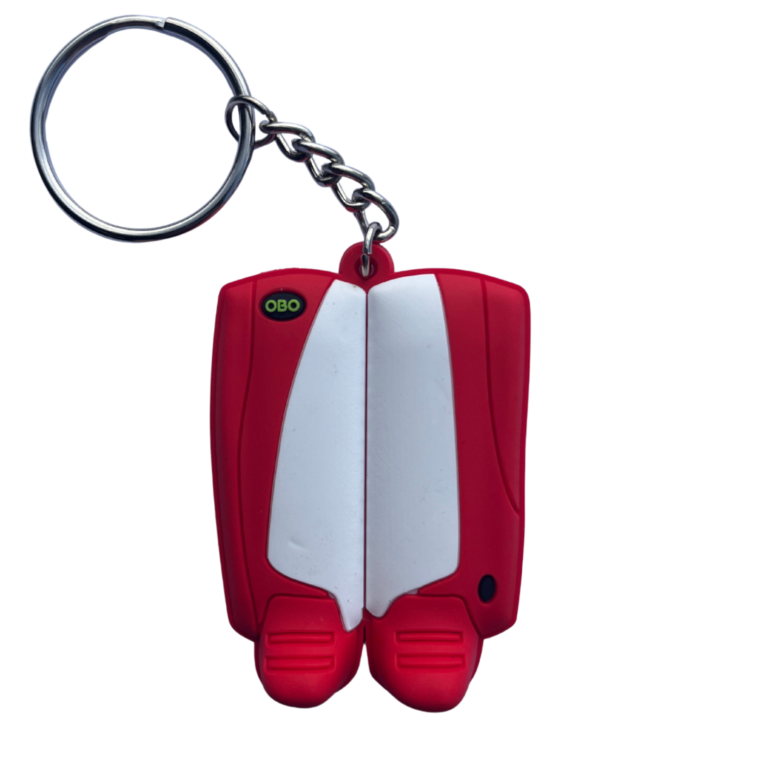 OBO | OBO OBO Key Rings | OBO Key Rings - Red Wing / White | Total Hockey