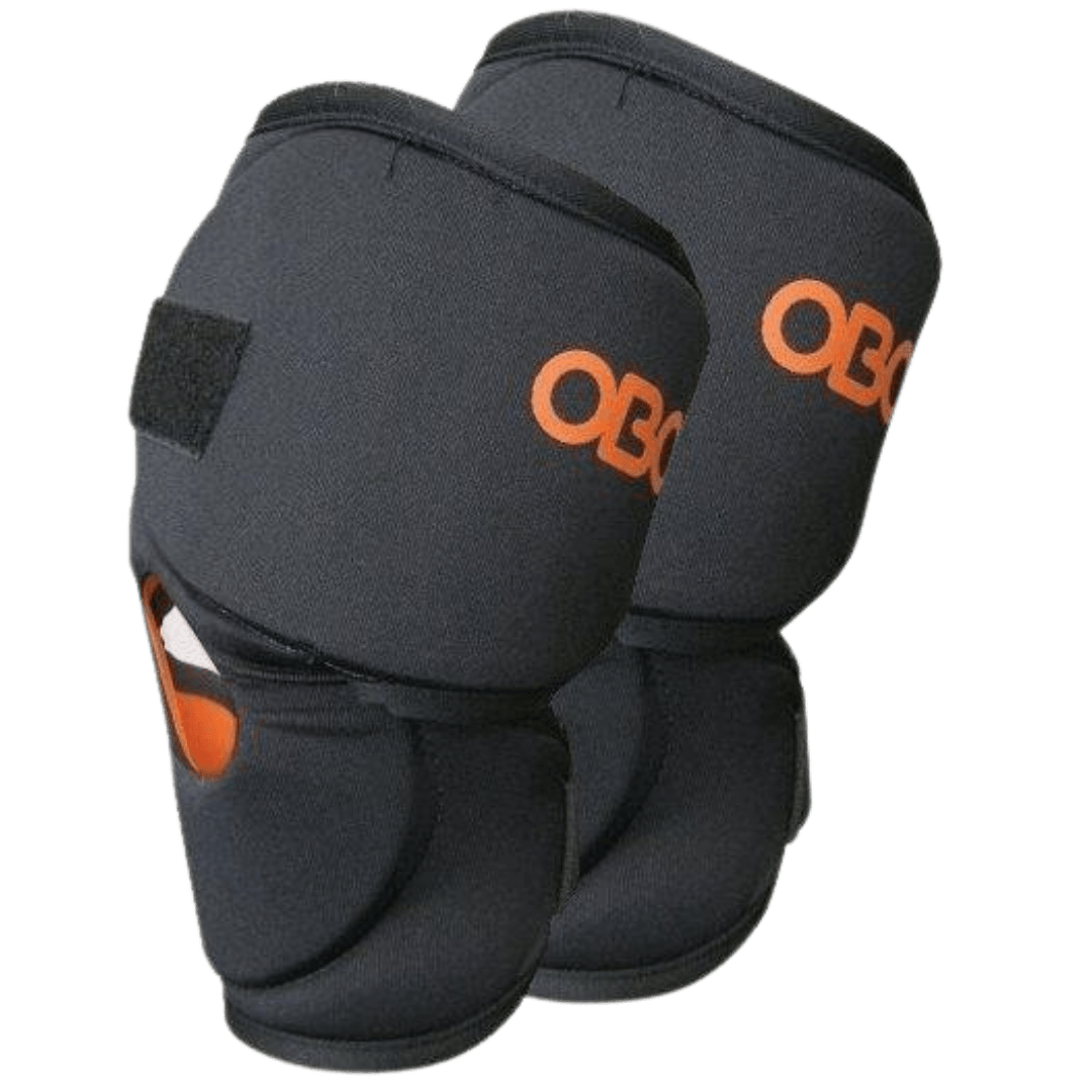 OBO | OBO Knee Protectors | Knee Protectors - Black/Orange / One Size | Total Hockey