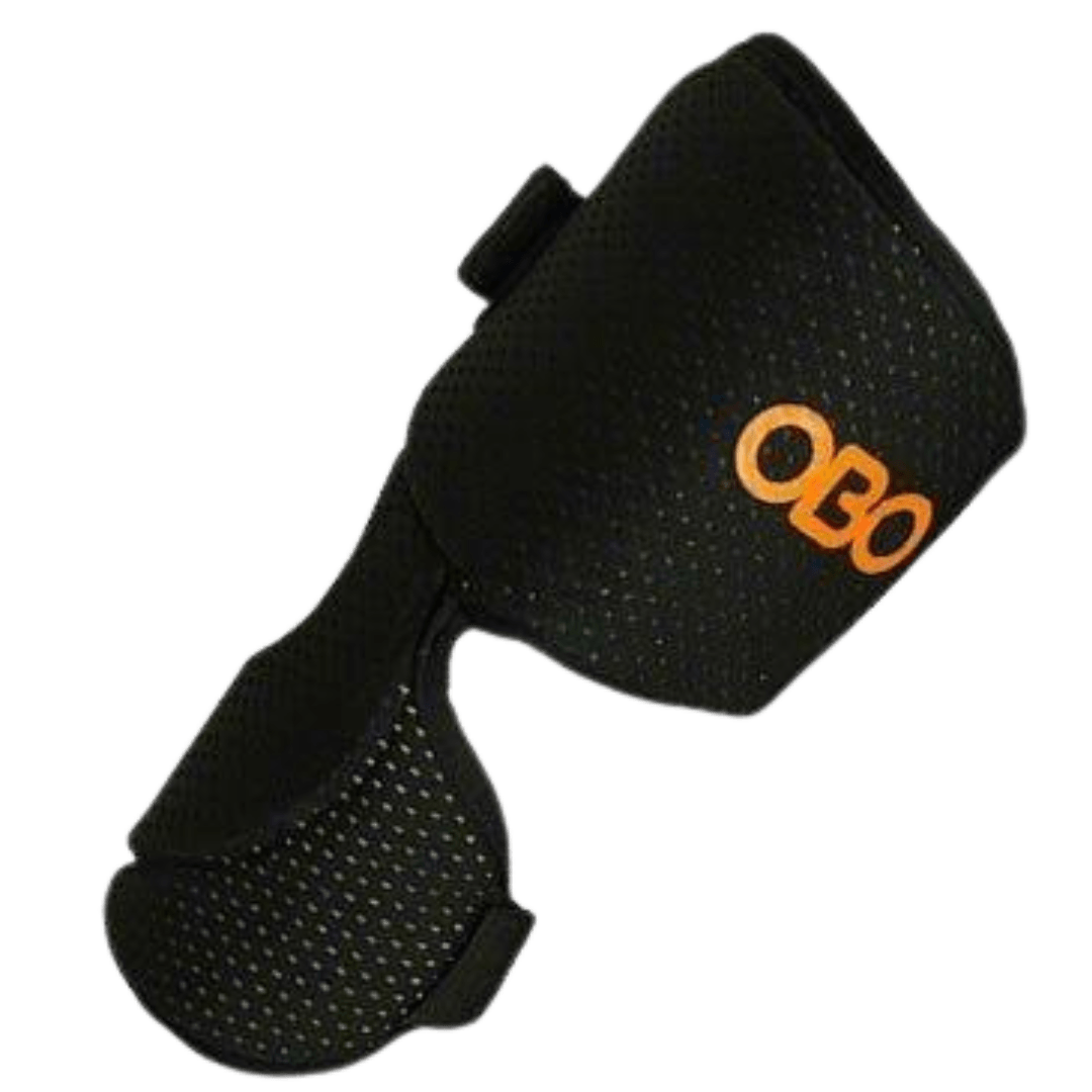 OBO | OBO Knee Protectors | Knee Protectors - Black/Orange / One Size | Total Hockey
