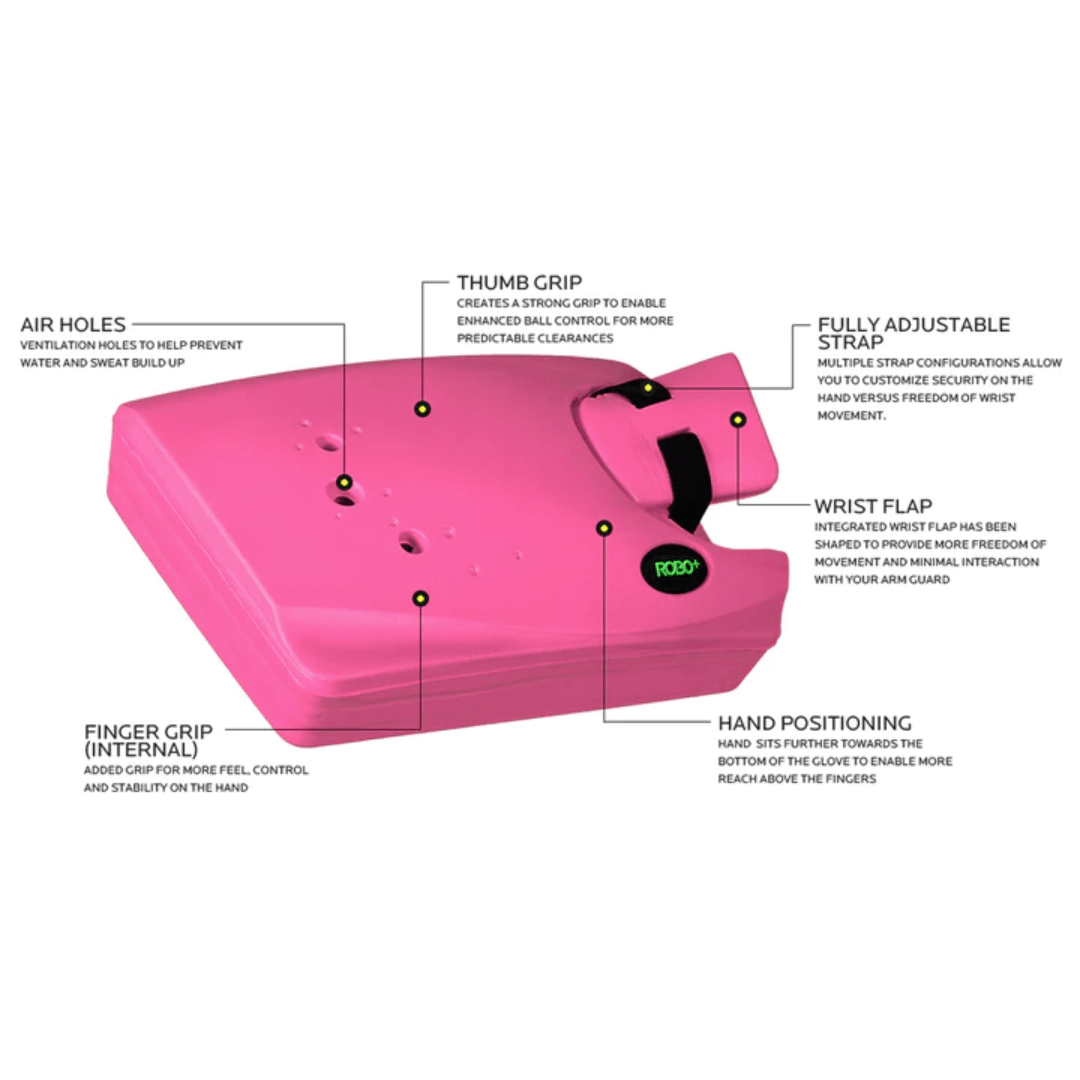 OBO | OBO ROBO PLUS Hand Protector Left Green | ROBO PLUS Hand Protector Left Green - Green / Medium | Total Hockey