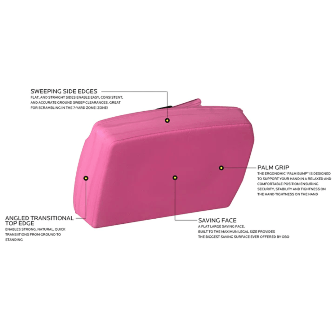 OBO | OBO ROBO PLUS Hand Protector Left Pink | ROBO PLUS Hand Protector Left Pink - Pink / Medium | Total Hockey