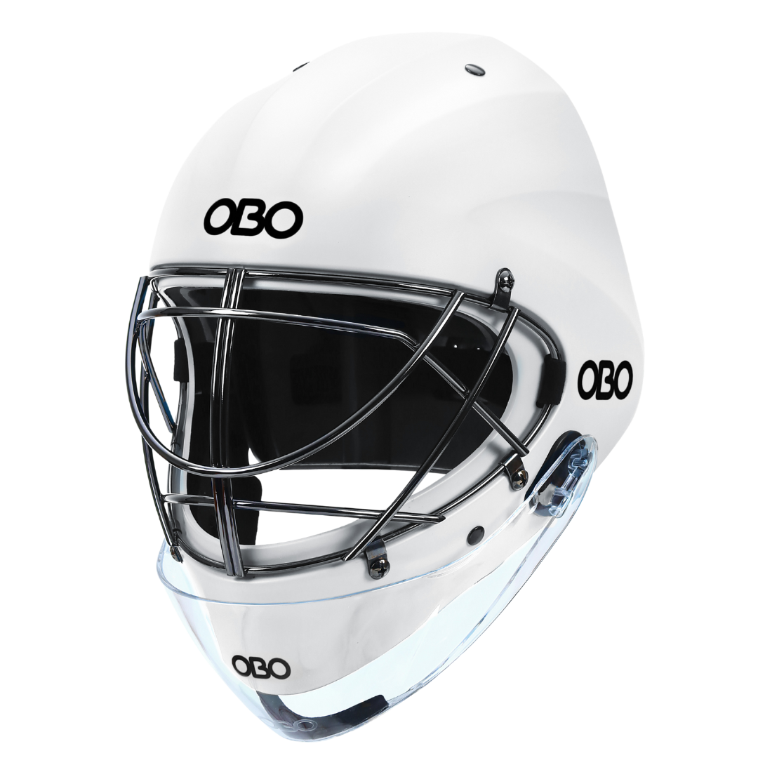 ABS Helmet White with Throat Guard