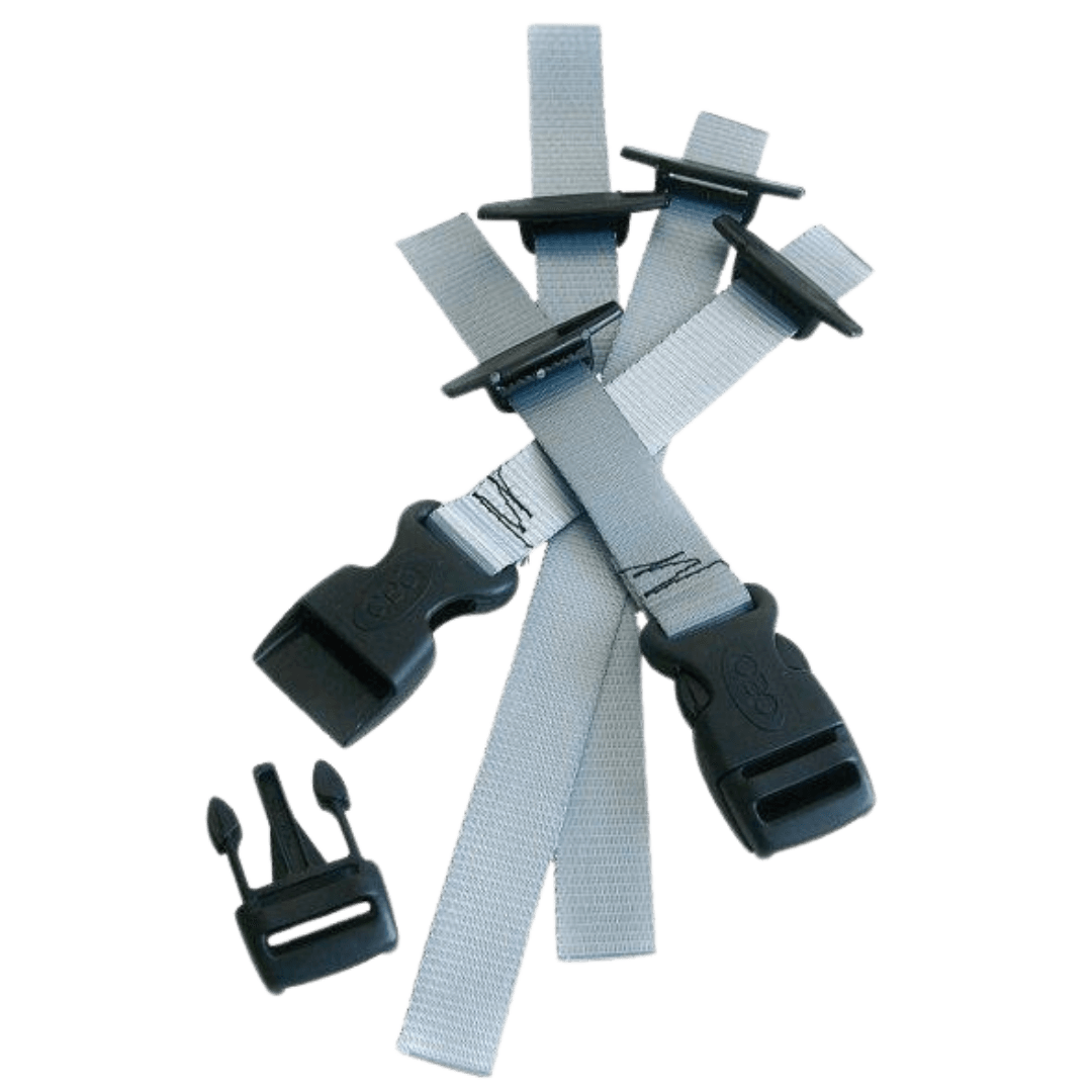 OBO | OBO Rear Kicker Straps | Rear Kicker Straps - Silver / 1 Set | Total Hockey