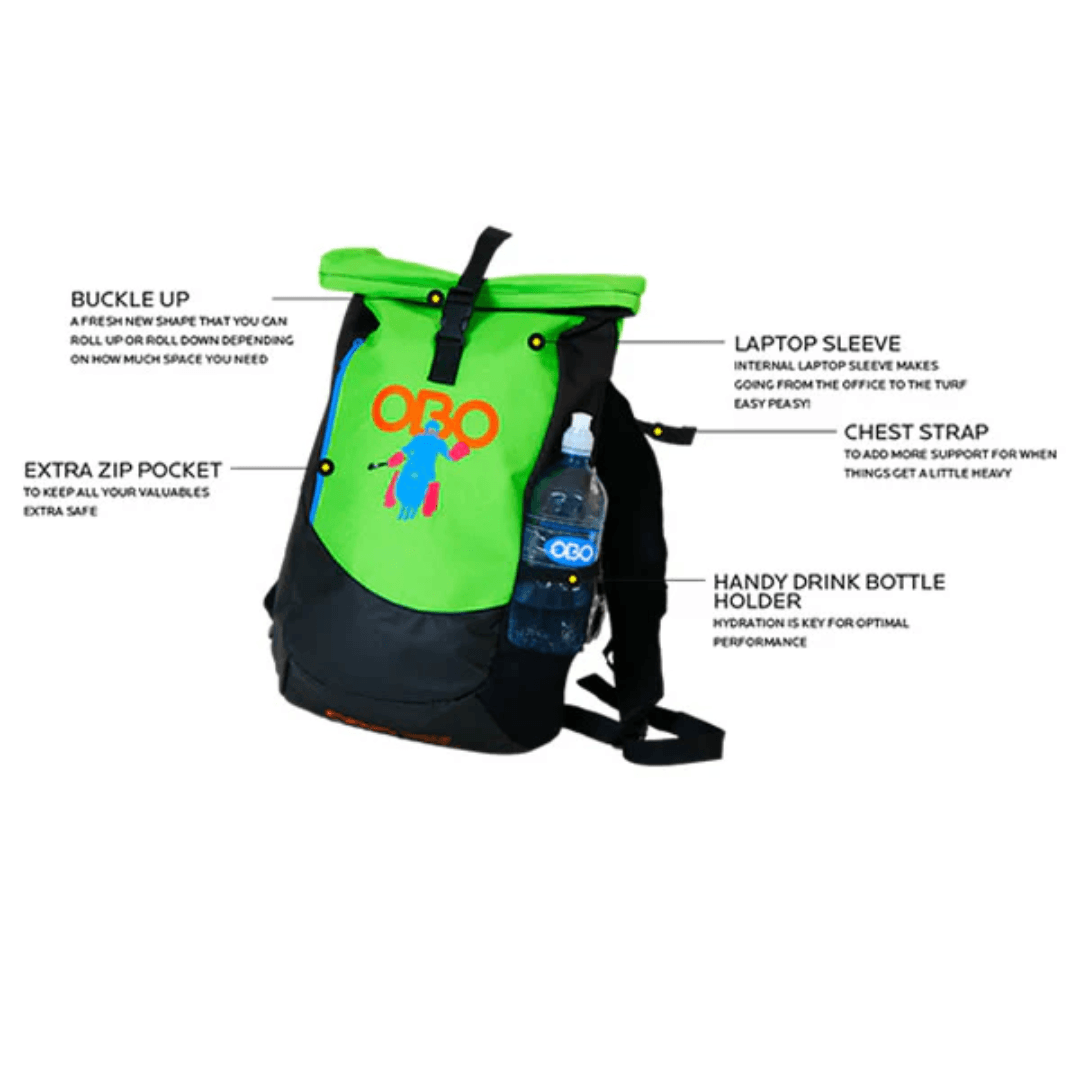 OBO | OBO Backpack Green/Black | Backpack Green/Black - Green / Black | Total Hockey