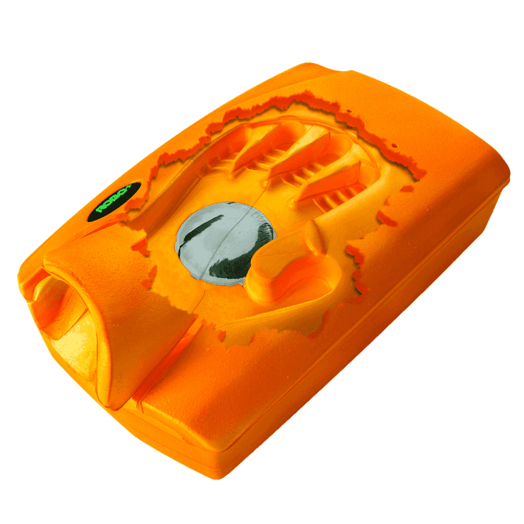 OBO | OBO ROBO PLUS Hand Protector Left Orange | ROBO PLUS Hand Protector Left Orange - Orange / Medium | Total Hockey