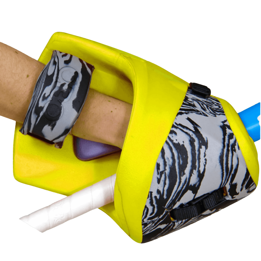 OBO | OBO ROBO PLUS Hand Protector Right Yellow | ROBO PLUS Hand Protector Right Yellow - Yellow / Medium | Total Hockey