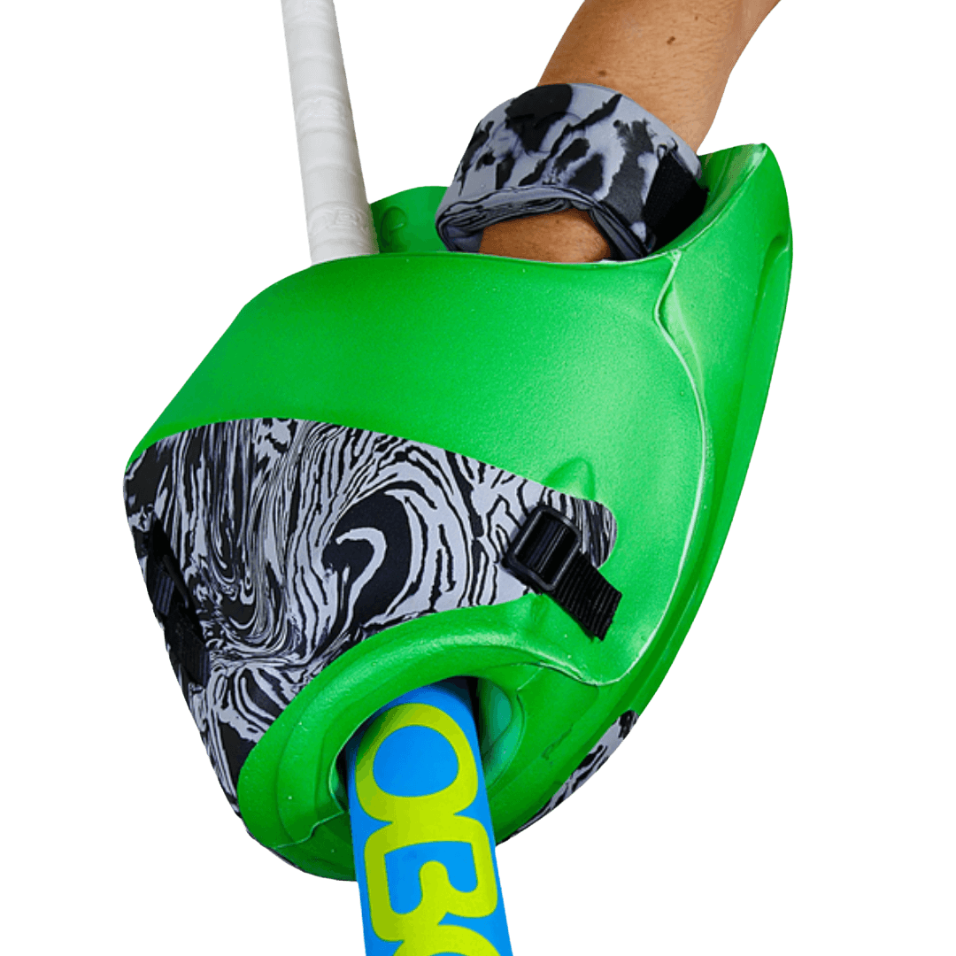 OBO | OBO ROBO PLUS Hand Protector Right Green | ROBO PLUS Hand Protector Right Green - Green / Medium | Total Hockey