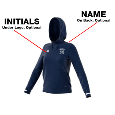 MKHC Womens Adidas Navy Hooded top | The Hockey Centre