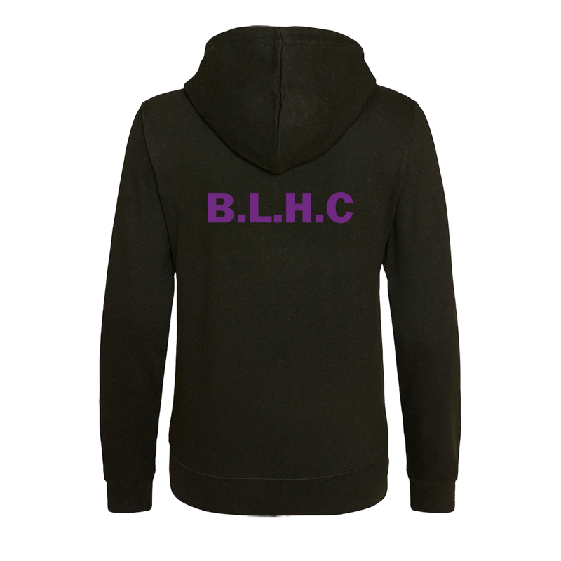 BLHC Black Unisex Zipped Hoodie