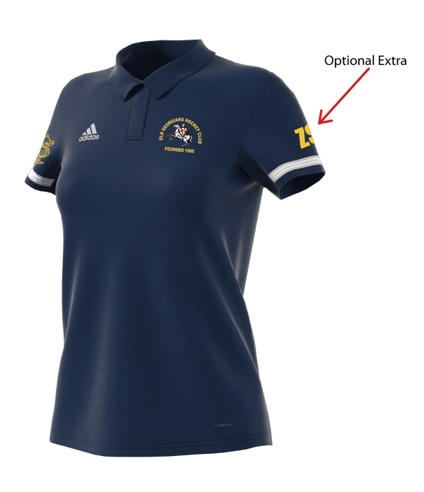 OGHC T19 Womens Adidas Polo Shirt - Navy | The Hockey Centre
